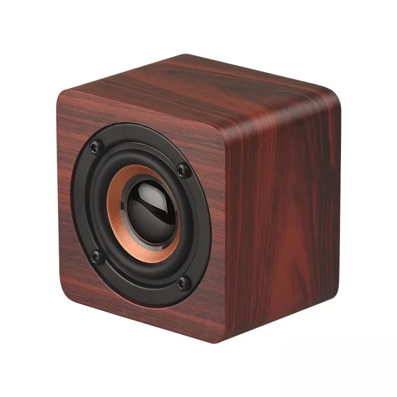 Haut-parleur Bluetooth rétro en bois
